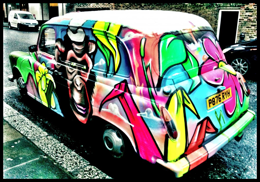 graffiti taxi