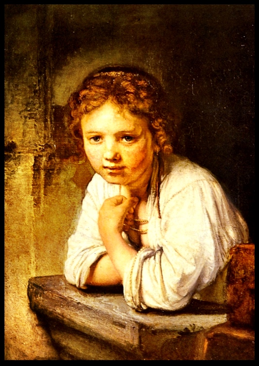 rembrant - a girl at a window