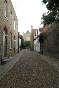 rye pebbled street